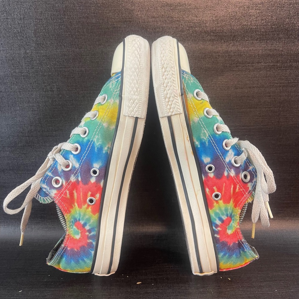 Converse Chuck Taylor Grateful Dead Dancing Bears Womens 7 Tie Dye Low Top Shoes - Picture 8 of 9
